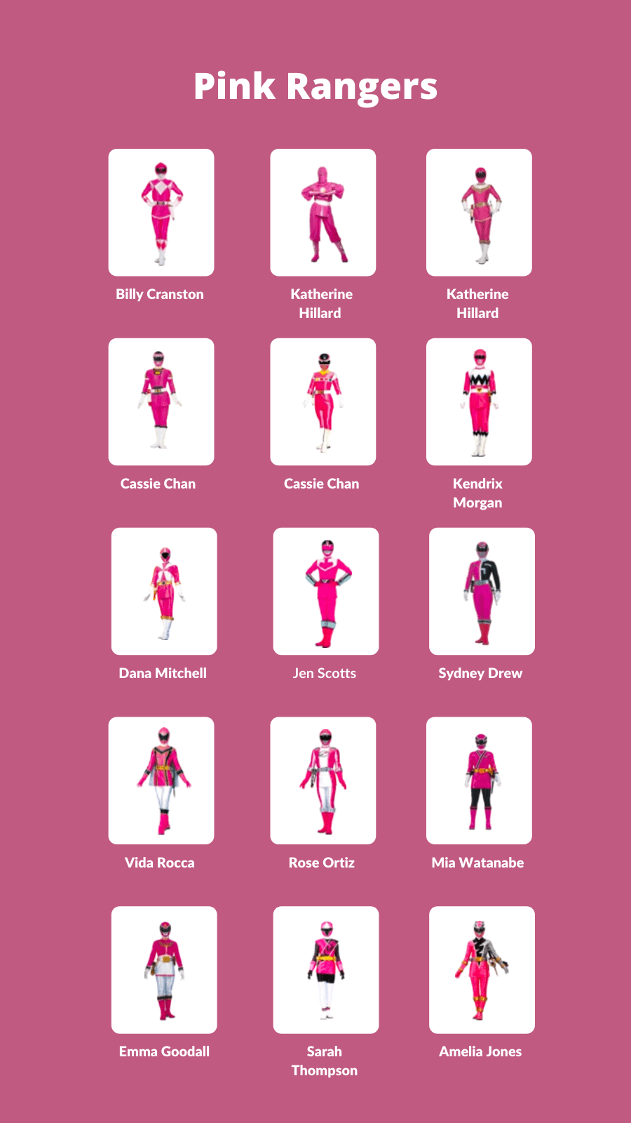 12 Power Rangers Colors Explained